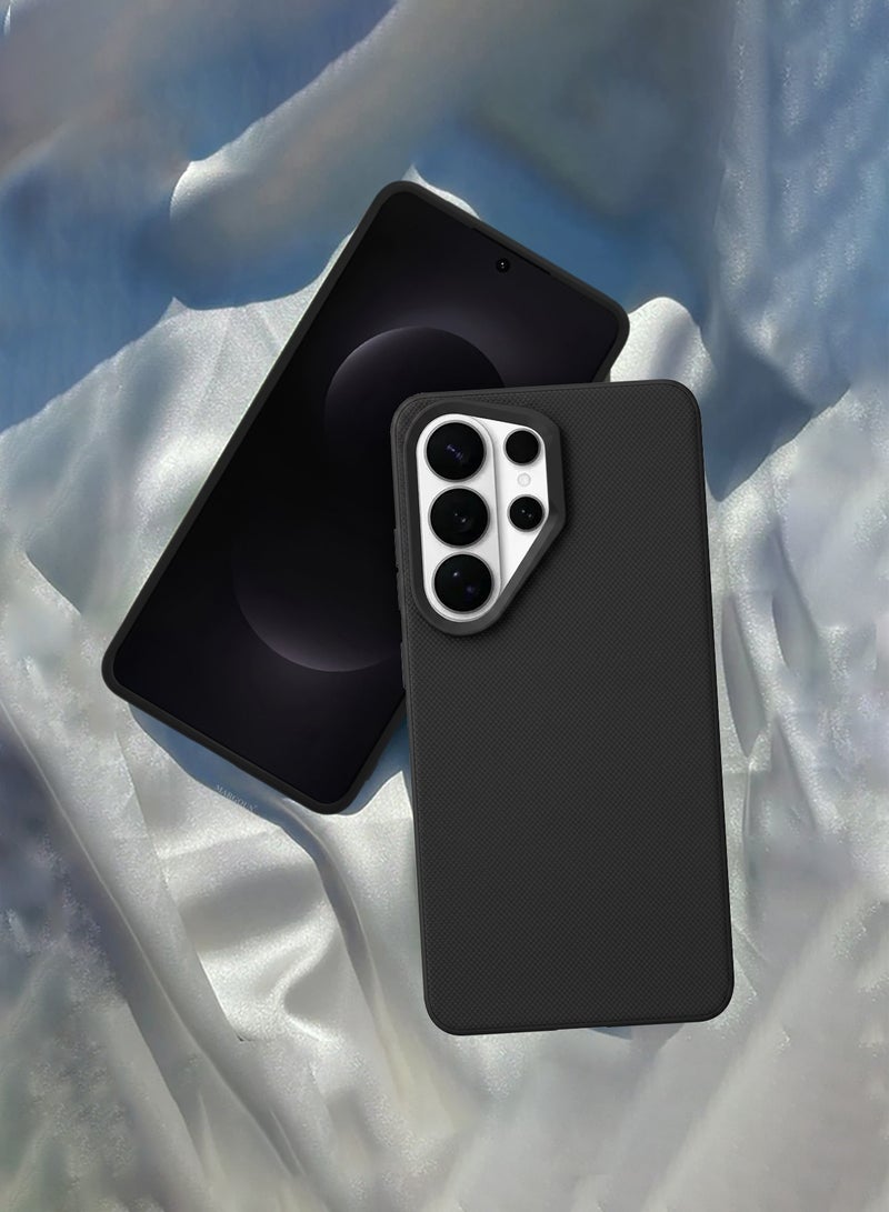 CATANES Samsung Galaxy S26 Ultra 2 Pack Vegan Leather Case - 1 Cover with 1 3D Screen Protector  Slim Fit - Raised Edges for Camera and Screen Protection - Black - Image 3